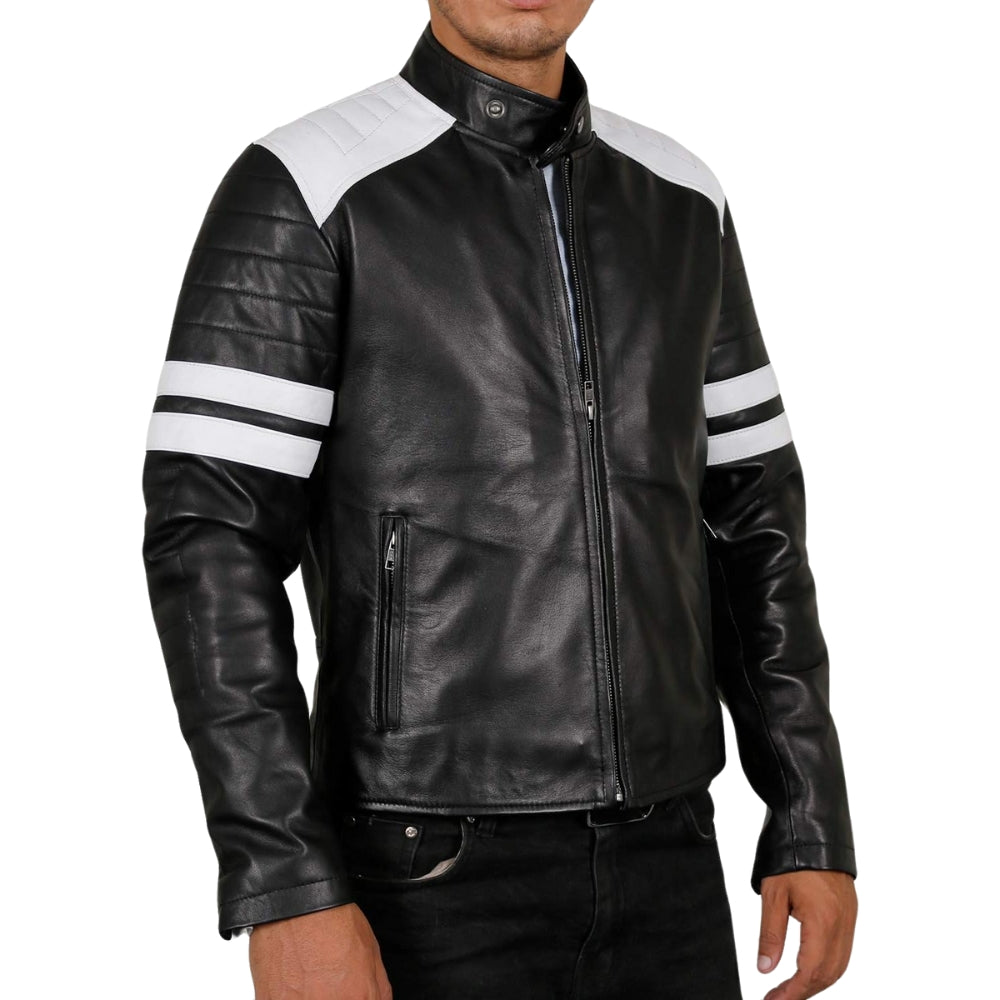 Men’s Black Genuine Lambskin Leather Jacket