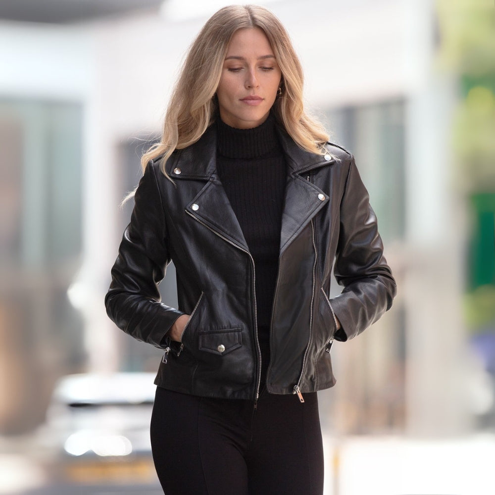 Ashwood Leather Ladies Biker Jacket