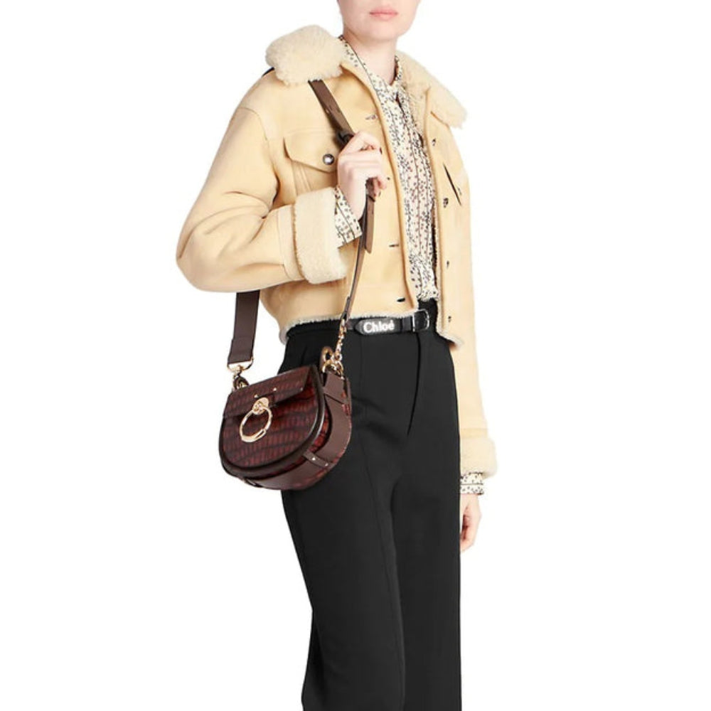 Real Suede Cropped Shearling Jacket For Women