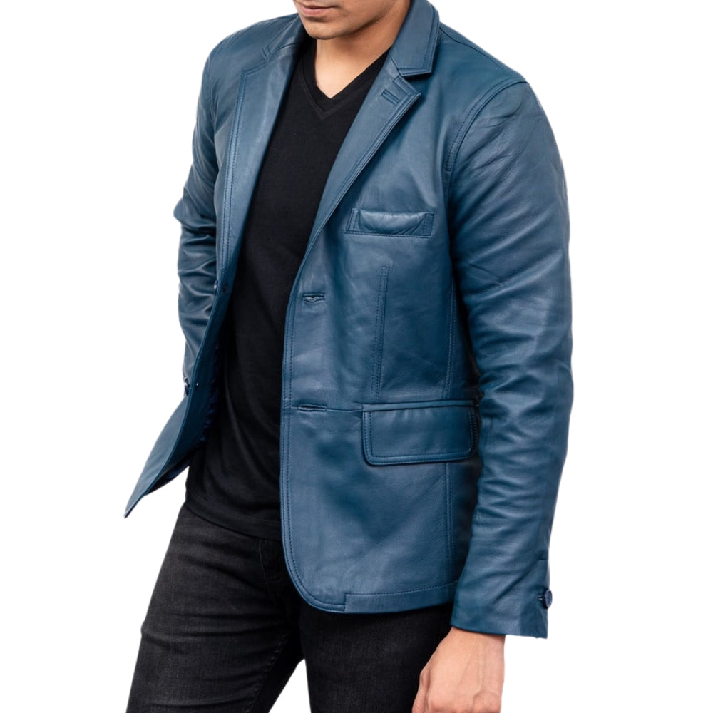 Men's Lambskin Leather Blazer