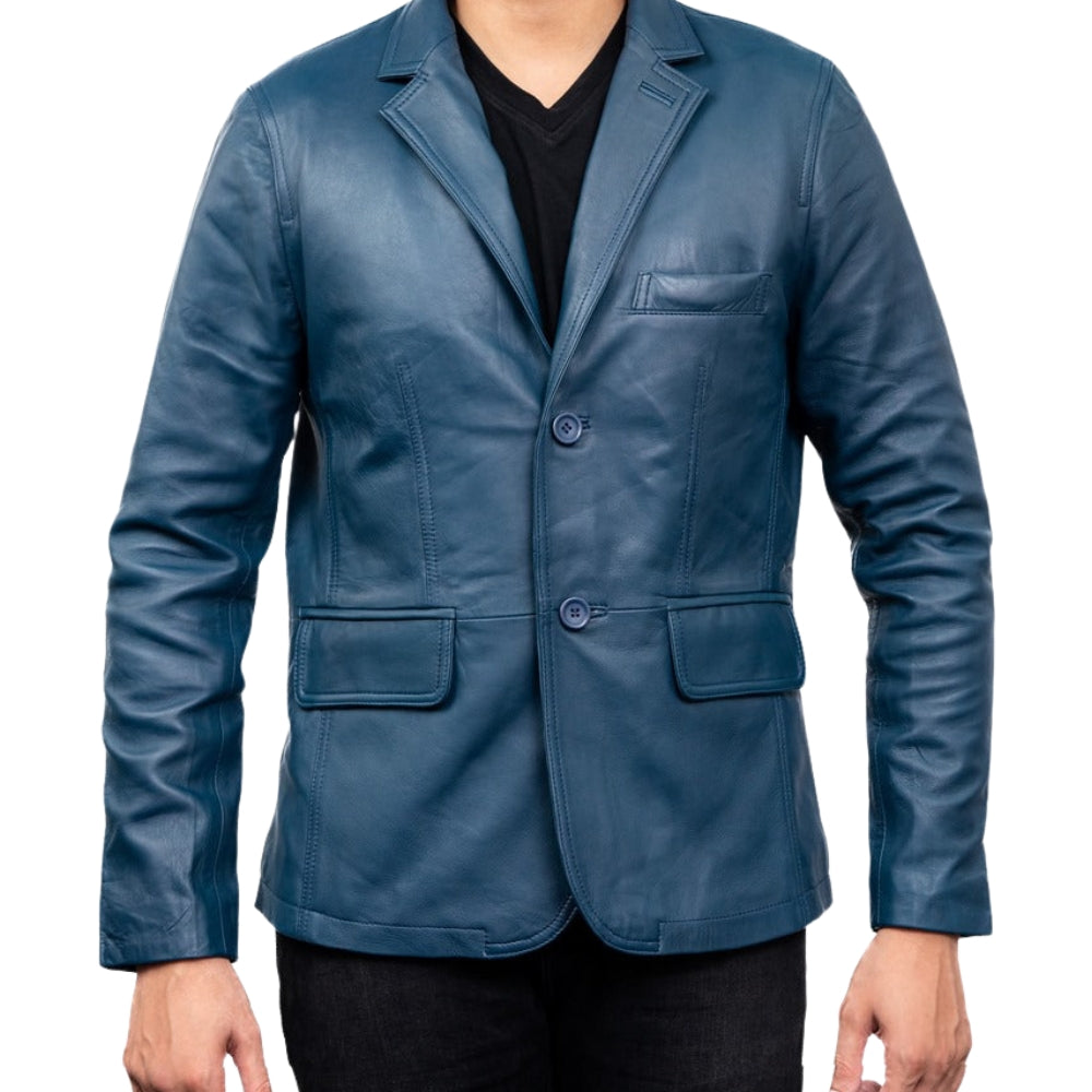 Men's Lambskin Leather Blazer